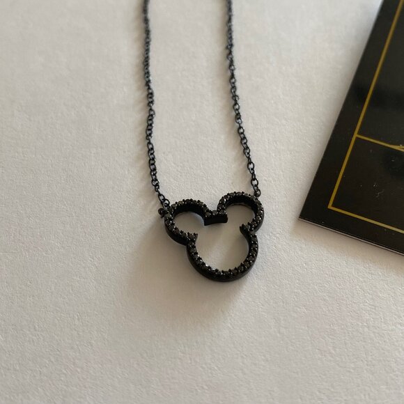 Mickey Mouse 90th Anniversary Black Diamond Necklace - Zales - Picture 5 of 5